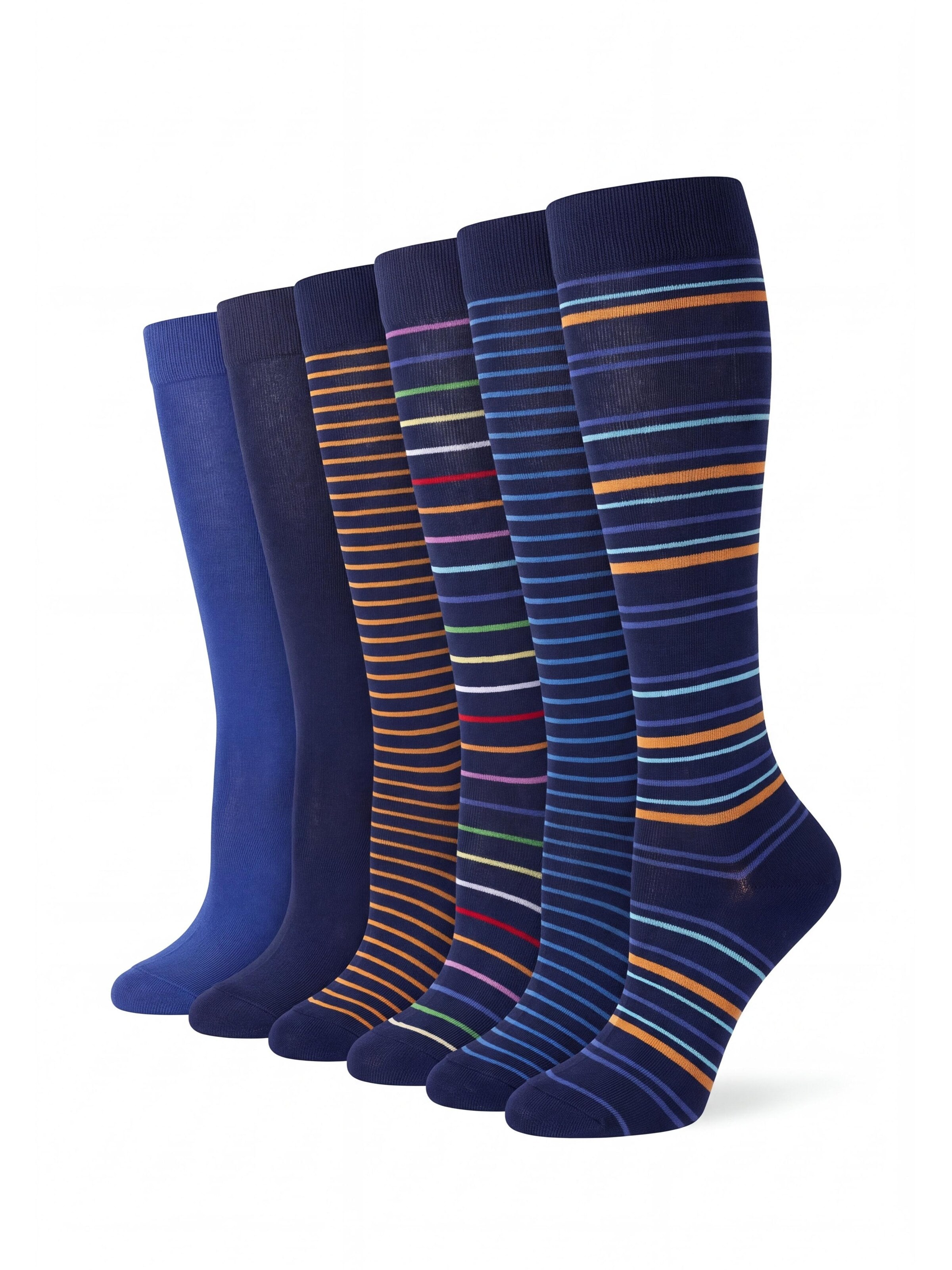 Ciocca Knee High Socks in Mixed colors: front