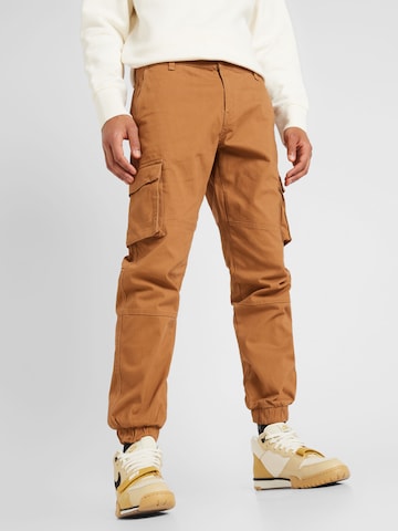 Only & Sons Tapered Cargo Pants 'CAM STAGE' in Brown: front