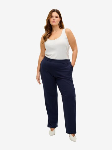 Zizzi Regular Broek 'Maddie' in Blauw: voorkant