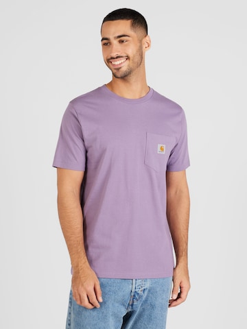 Carhartt WIP Tričko – fialová: přední strana