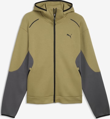 PUMA Sports jacket 'TECH' in Green: front