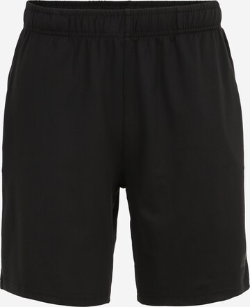 Regular Pantalon de sport 4F en noir : devant