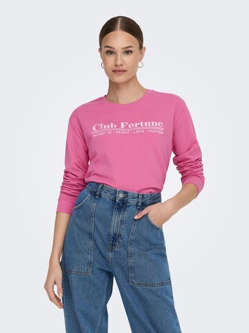 JDY Sweatshirt 'AMAZE' in Pink: front
