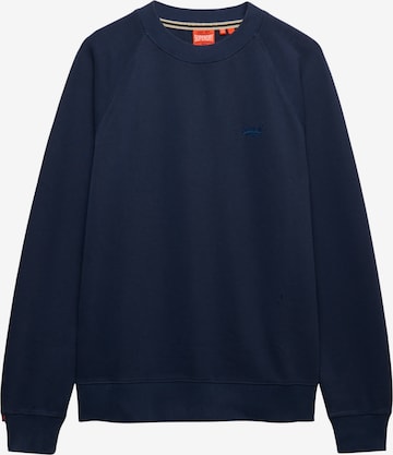 Sweat-shirt 'Essential' Superdry en bleu : devant
