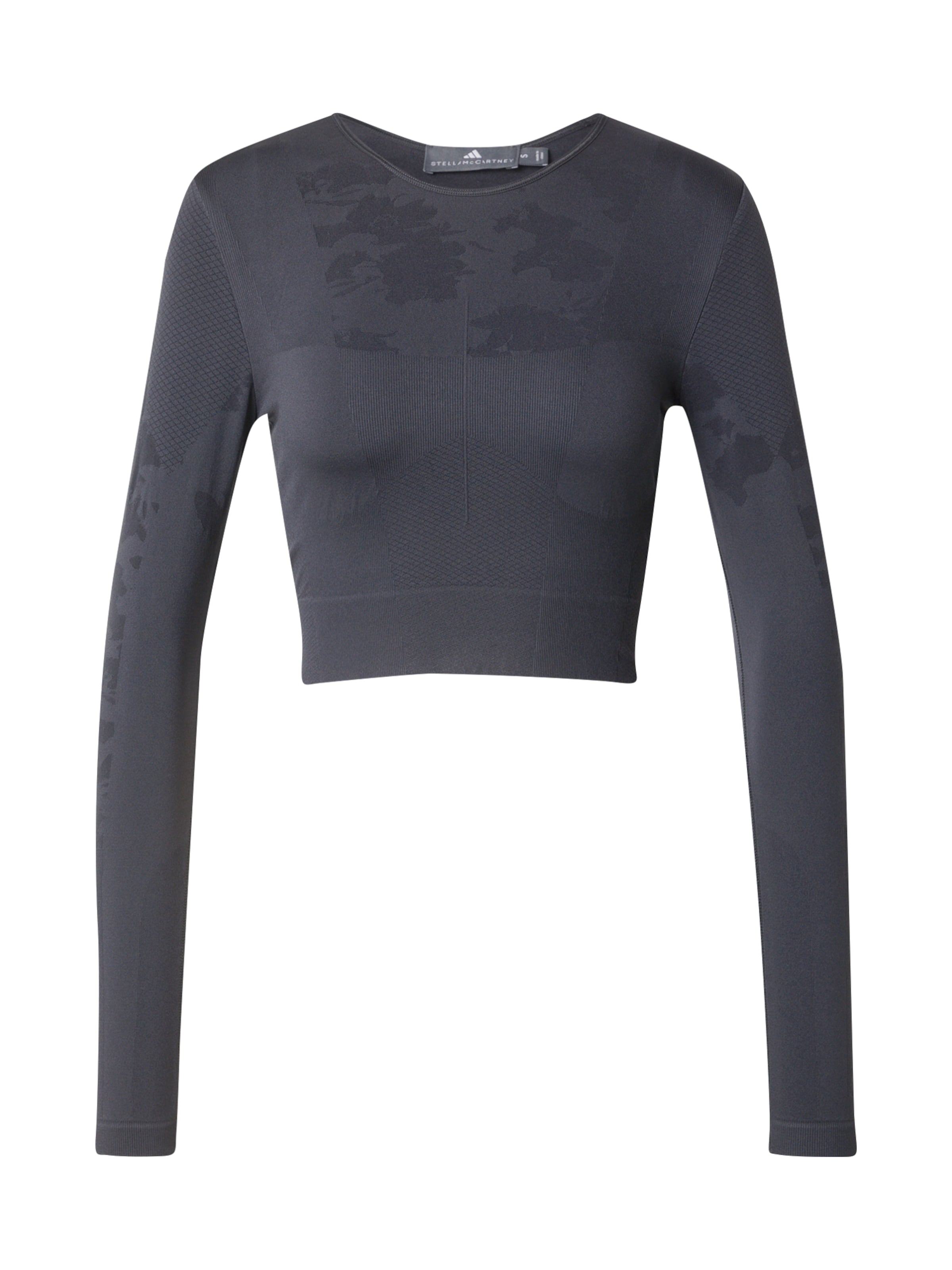 ADIDAS BY STELLA MCCARTNEY Функционална тениска &#x27;TrueStrength&#x27; в черно: отпред