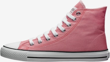 Ethletic High-Top Sneakers 'White Cap Hi Cut' in Pink: front