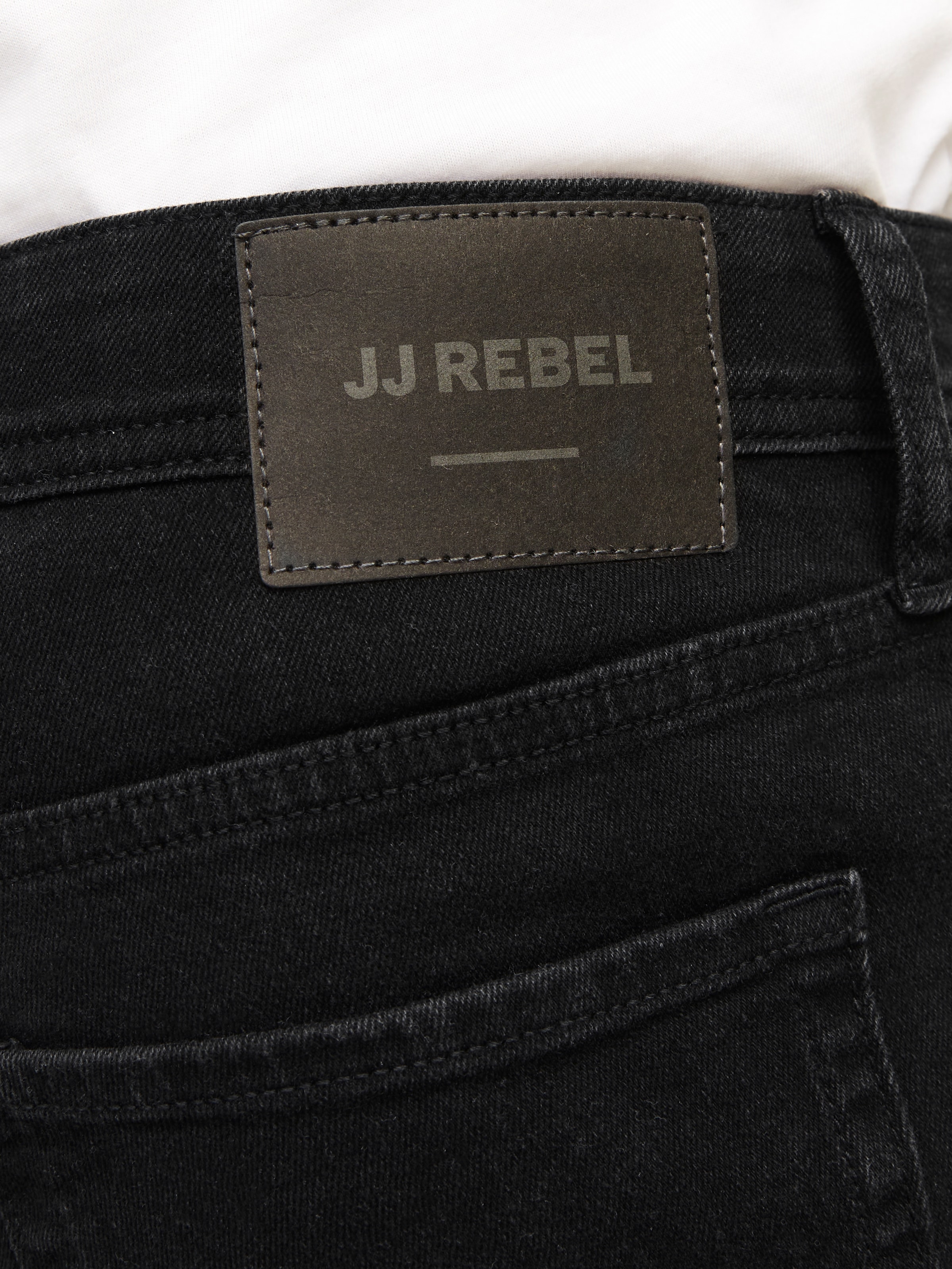 Coupe slim Jean 'JREBLUKE JJCRAFT' JJ Rebel en noir