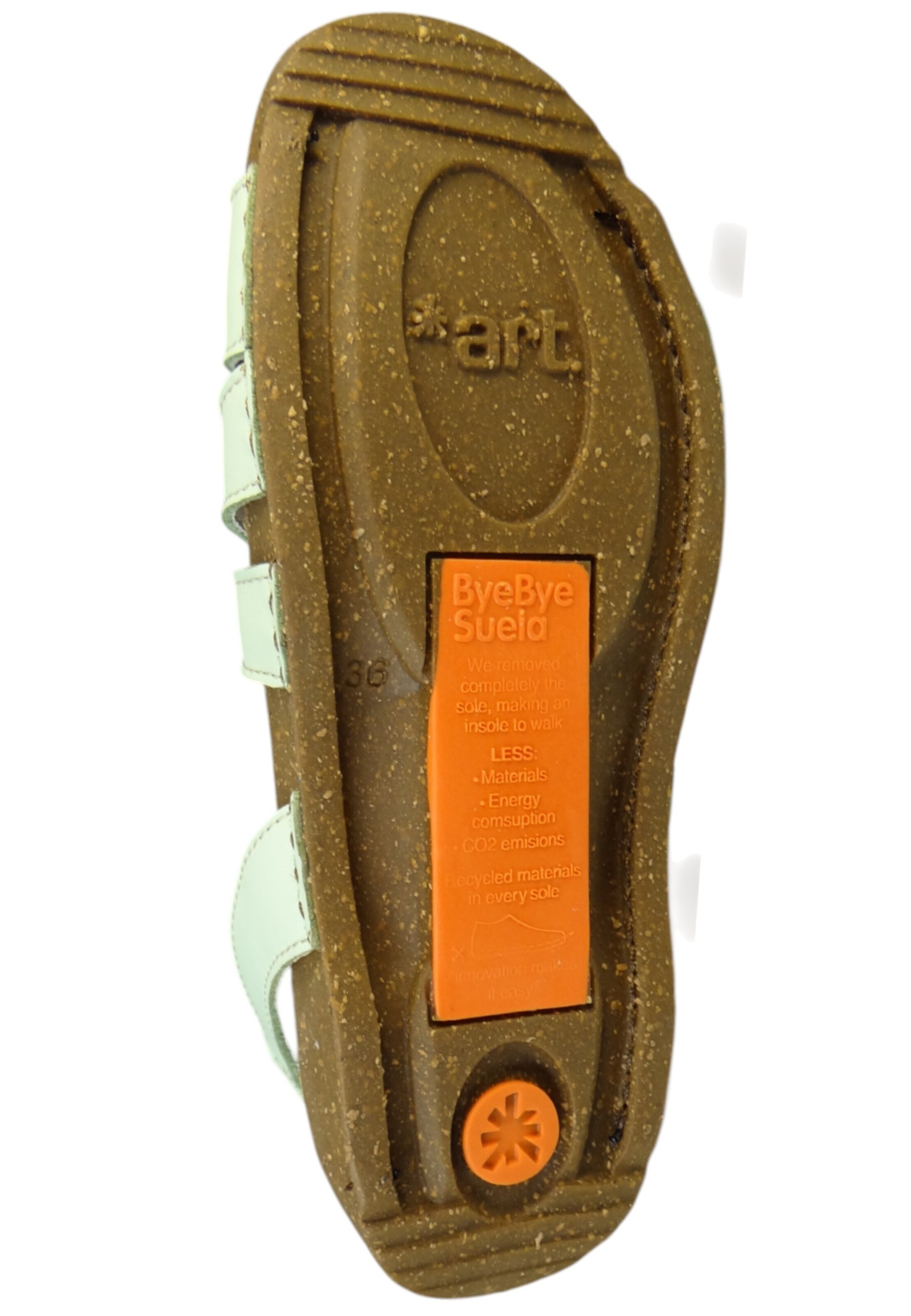 Sandales à lanières ART en vert