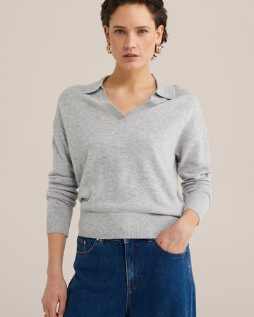 WE Studio Pullover in Grau: Vorderseite