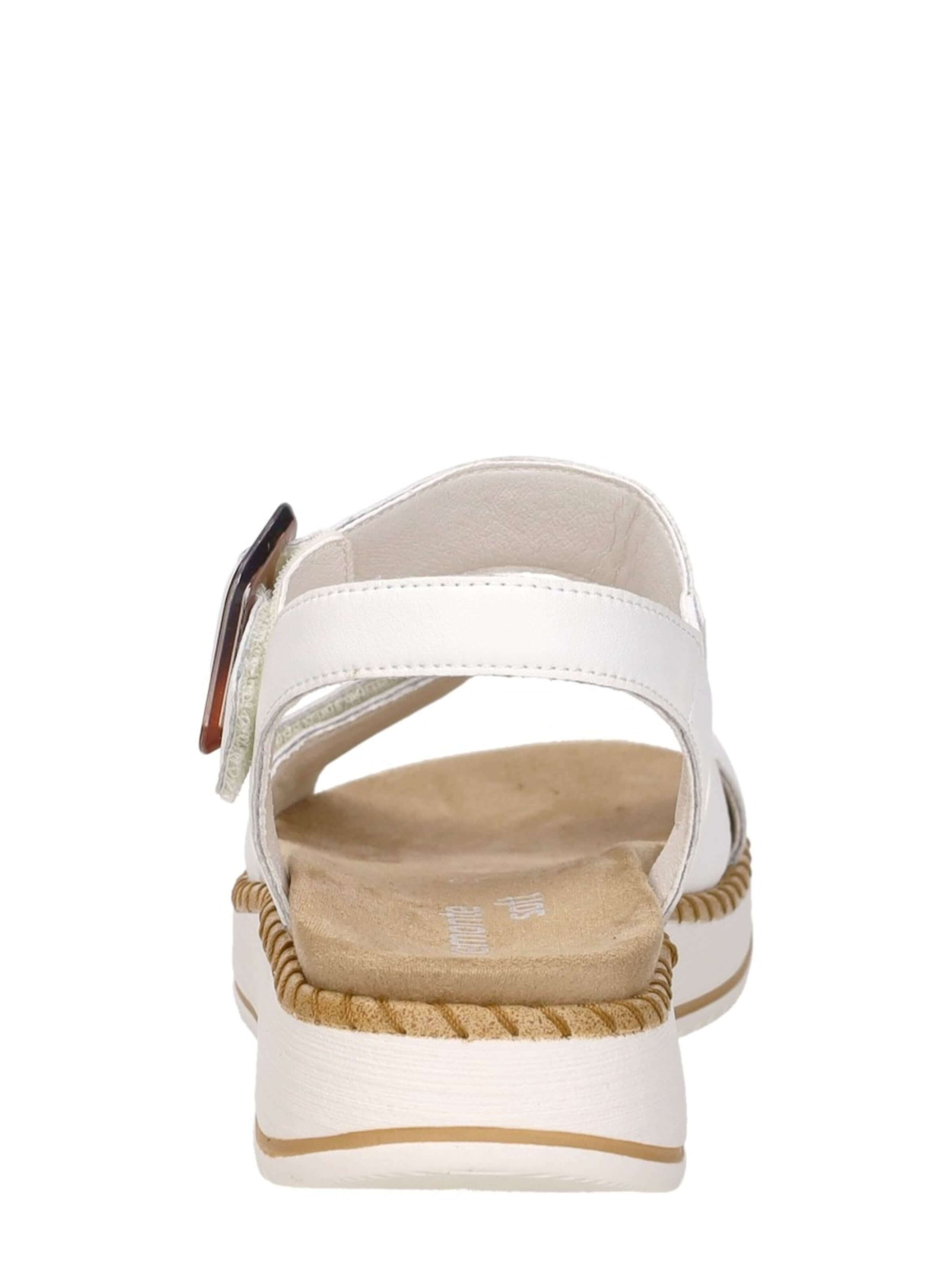 Sandales 'Sandalen Plat' REMONTE en blanc