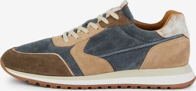 Boggi Milano Sneakers low i beige / blå / brun, Produktvisning