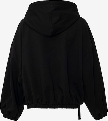 CIPO & BAXX Kapuzen Sweatjacke 'WL368' Streetwear-Outfits in Schwarz: Vorderseite