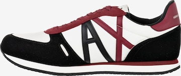 Baskets basses ARMANI EXCHANGE en noir : devant