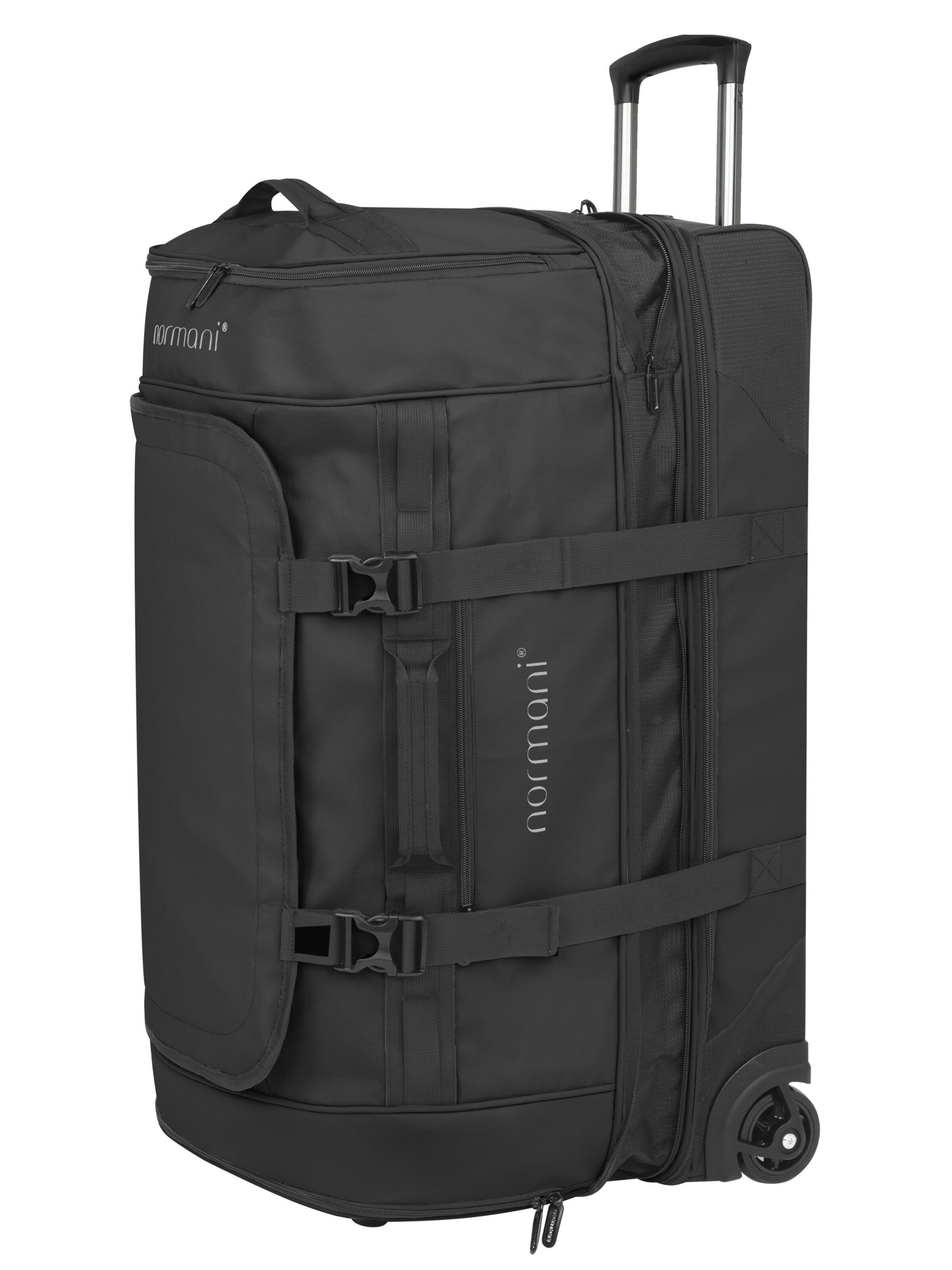 normani Reisetasche 'Samara' in Schwarz: Vorderseite