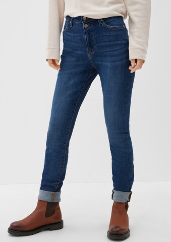 s.Oliver Slimfit Jeans in Blauw: voorkant