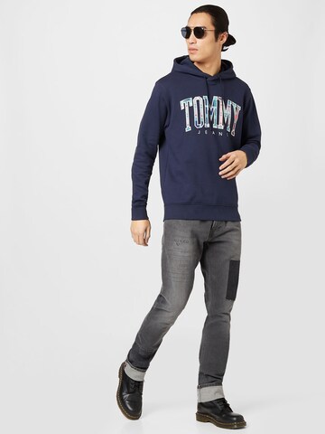 Tommy Jeans Sweatshirt 'Tartan' in Blue