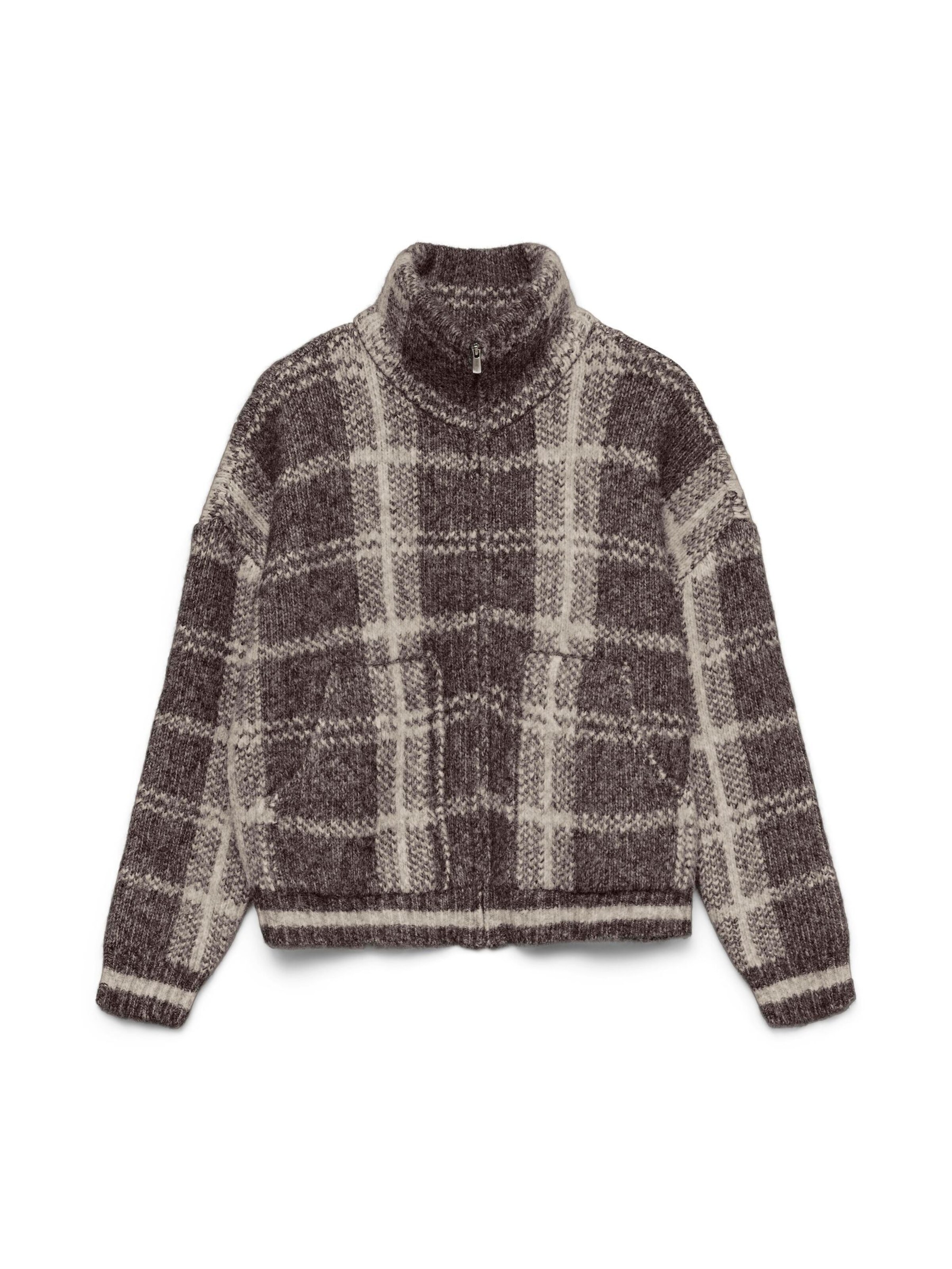 VERO MODA Cárdigan 'VMLisa' en marrón / offwhite, Vista del producto