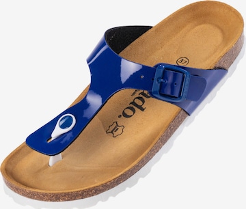 Palado T-Bar Sandals 'Kos' in Blue: front