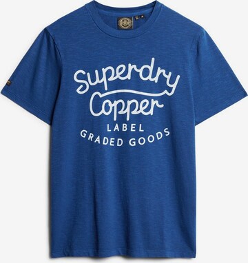 T-Shirt 'Copper' Superdry en bleu : devant
