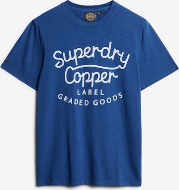 Superdry Shirt 'Copper' in Blau: predná strana