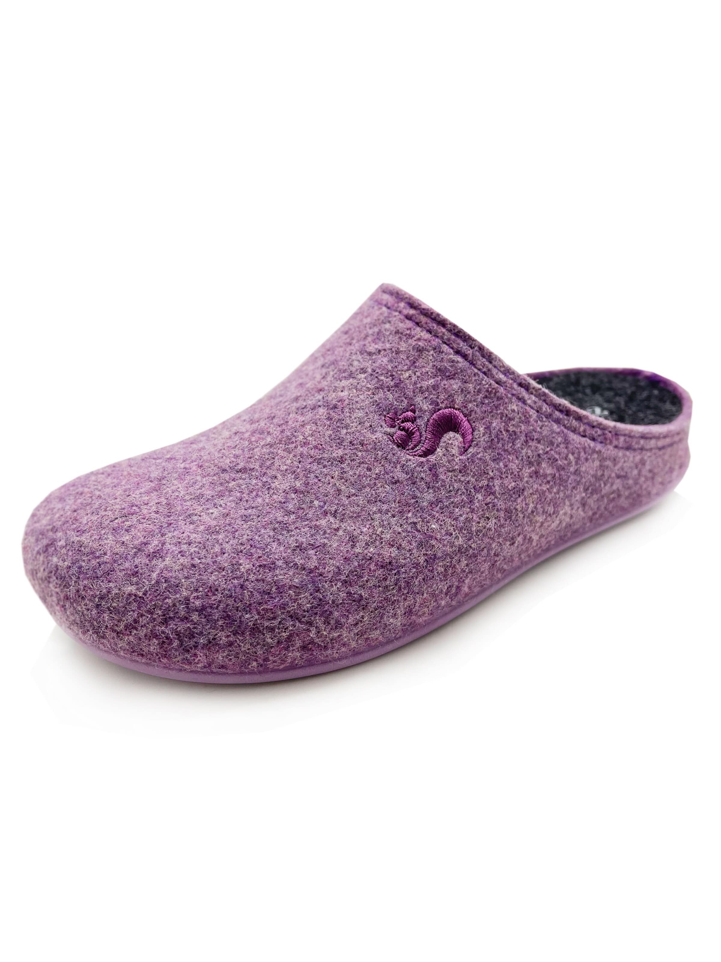thies Slippers 'thies 1856 ® Recycled PET Slipper' in Purple: front