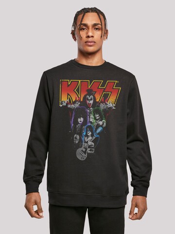 Sweat-shirt 'Kiss ' F4NT4STIC en noir : devant