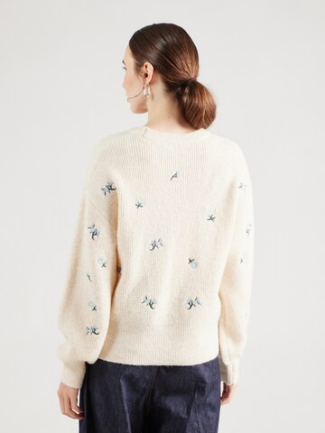 YAS Pullover 'YASFleur' in Beige