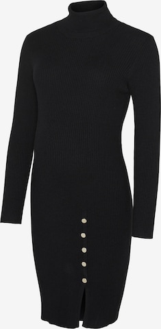 Vero Moda Maternity - Vestido de punto 'ABA' en negro: frente