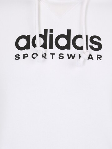 balts ADIDAS SPORTSWEAR Sportiska tipa džemperis 'All Szn Fleece Graphic'