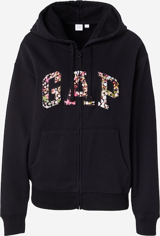 GAP Кофта на молнии 'HERITAGE' в Черный: спереди