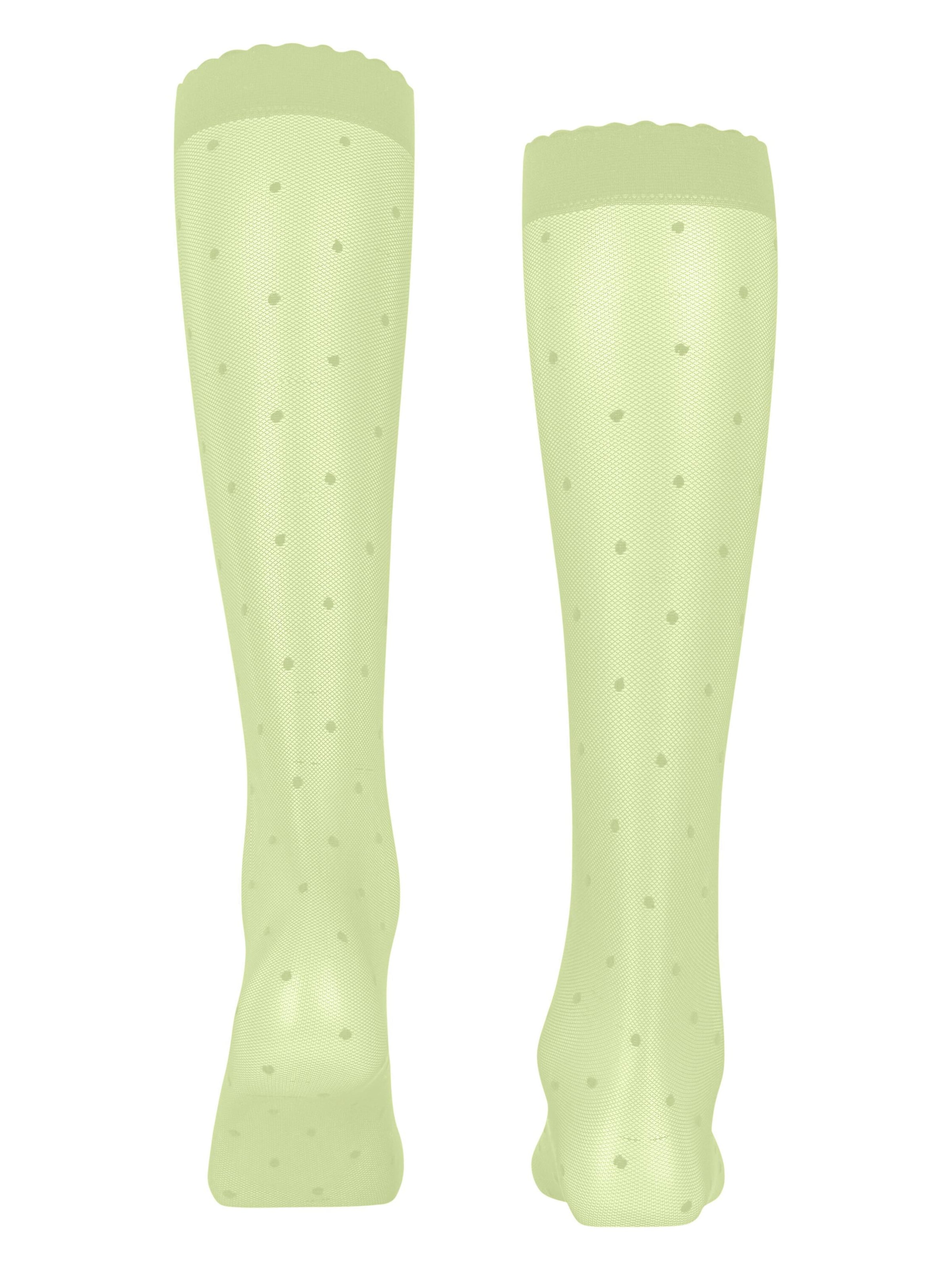 FALKE Over the Knee Socks 'Dot' in Yellow