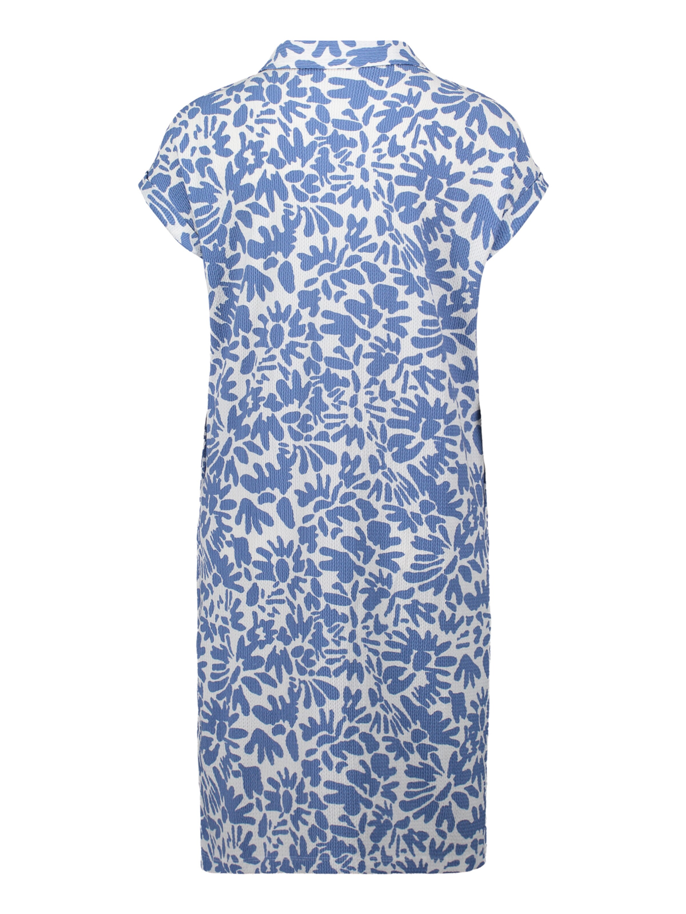 Cartoon Casual-Kleid mit überschnittenen Ärmeln in Weiß