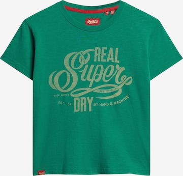 T-shirt 'Archive' Superdry en vert : devant