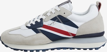 Pepe Jeans Sneakers laag 'Foster Man' in Wit: voorkant