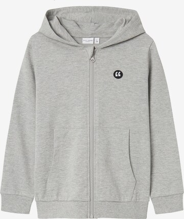 NAME IT Zip-Up Hoodie in Grey: front