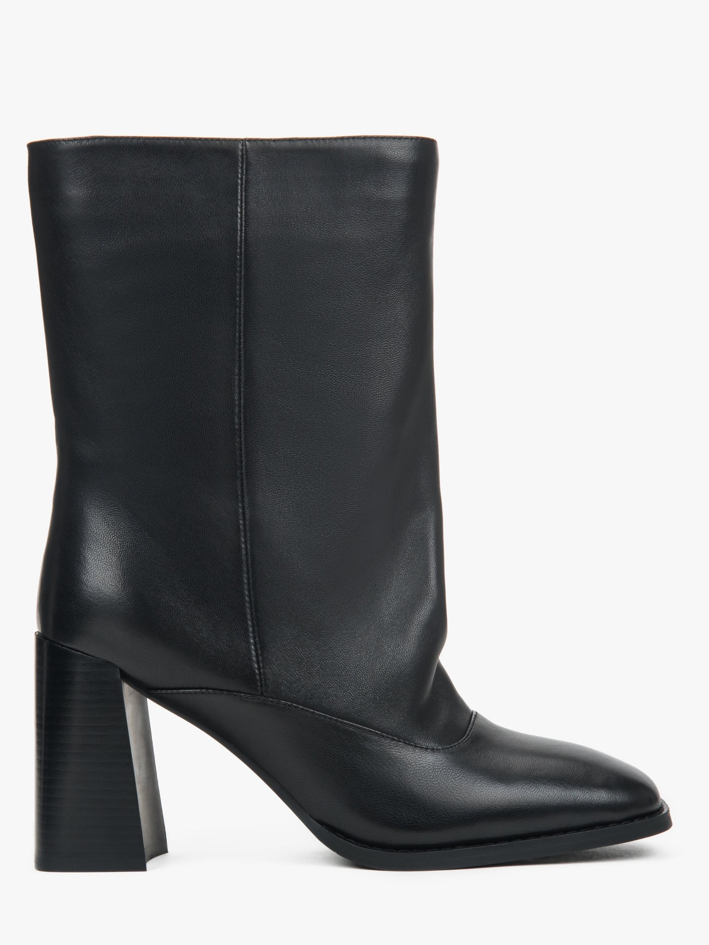 Estro Ankelboots '25118' i svart: framsida