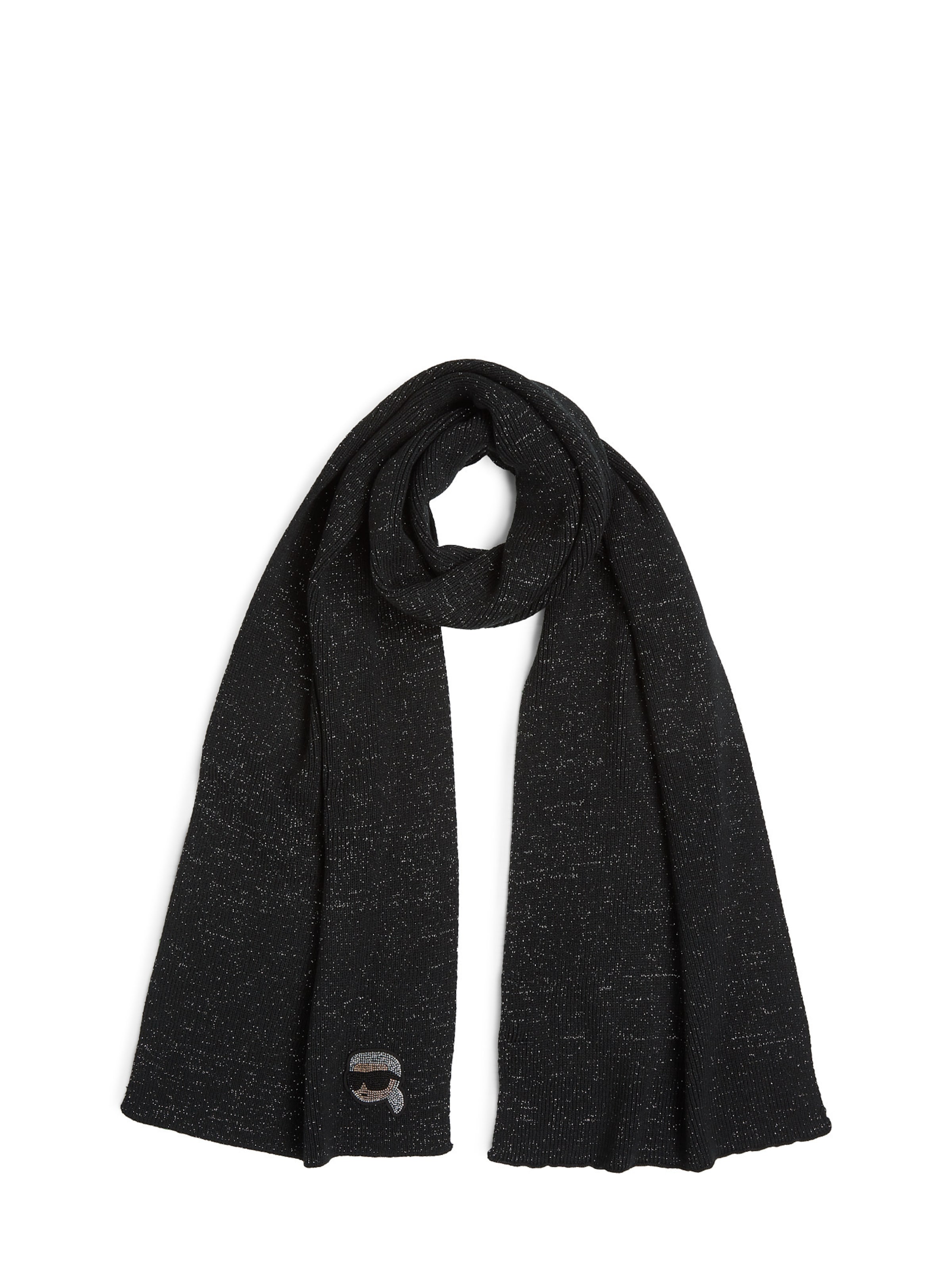 juoda Karl Lagerfeld Šalikas: priekis