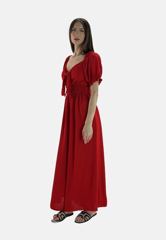 Elara Dress in Red