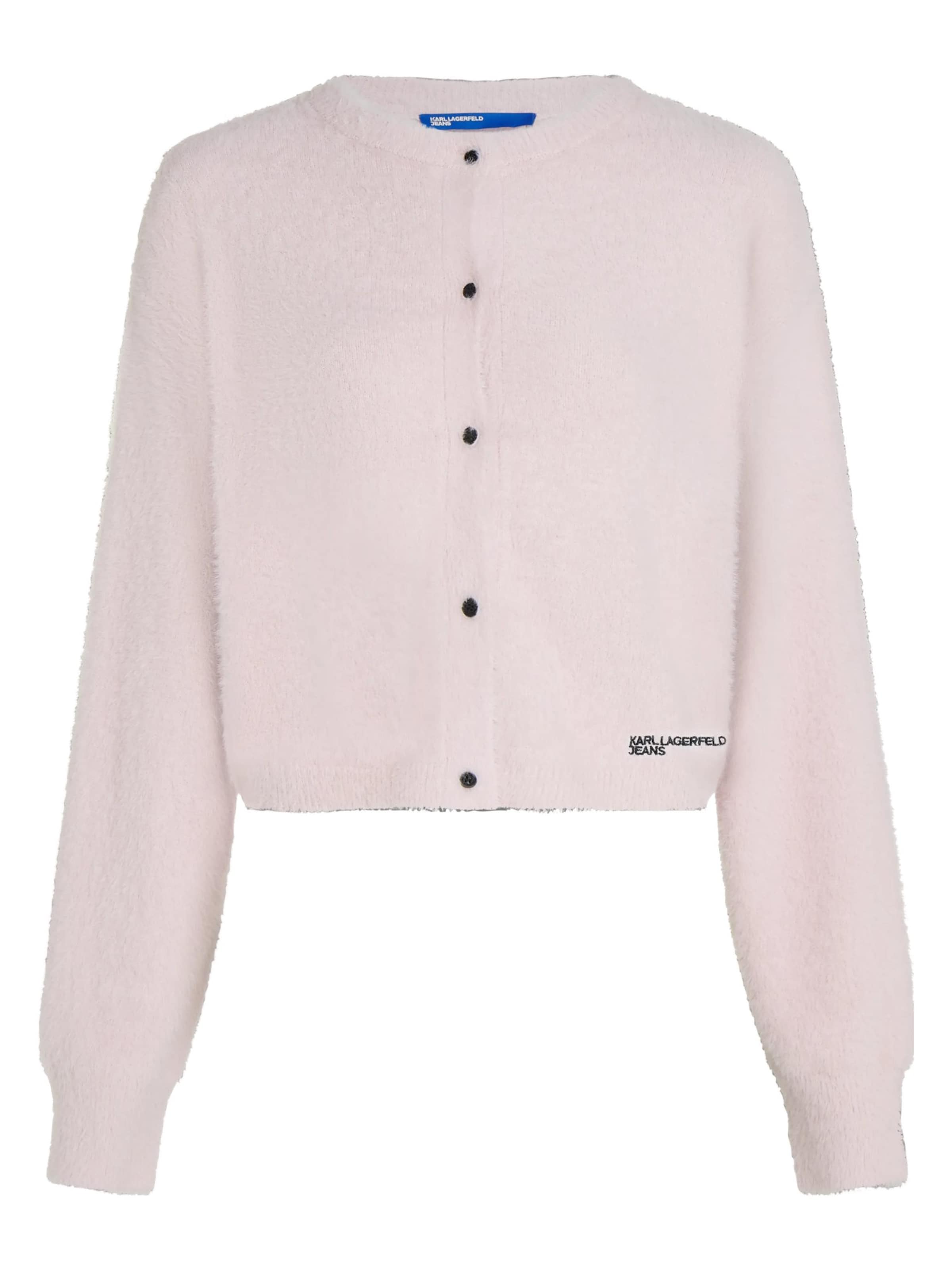 KARL LAGERFELD JEANS Strickjacke in Pink: Vorderseite