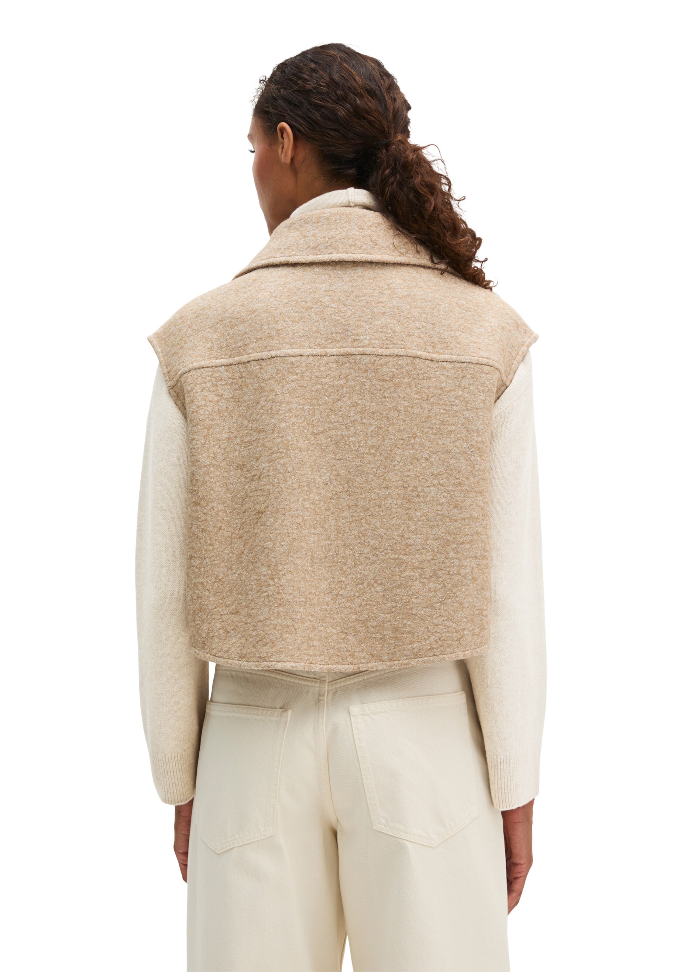 Gilet Marc O'Polo en beige : derrière