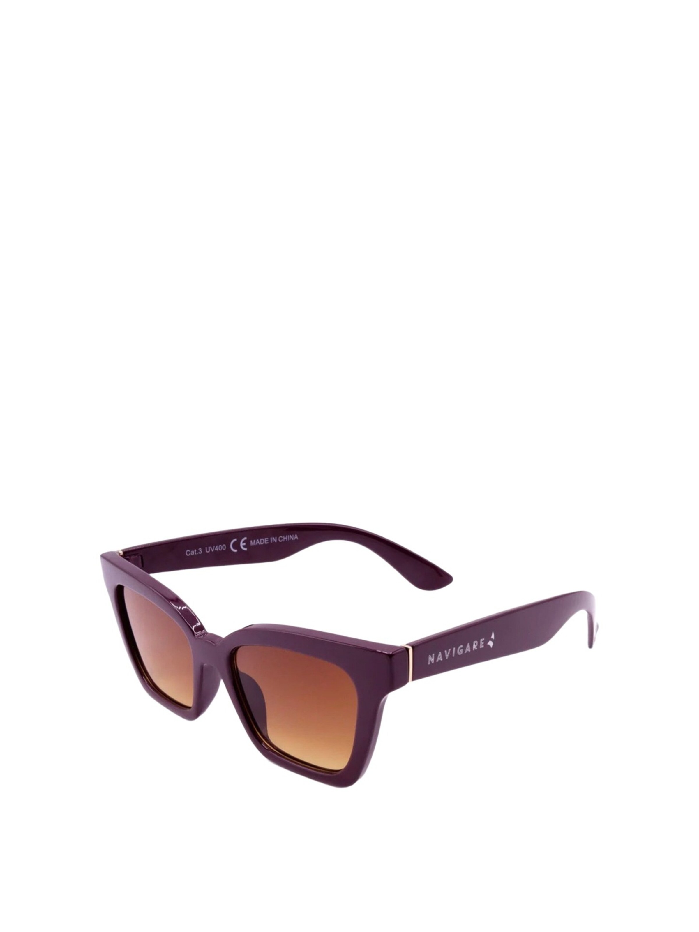 Occhiali da sole 'Occhiali da sole cat-eye Navigare calibro 58 protezione UV3' di Navigare in rosso: frontale