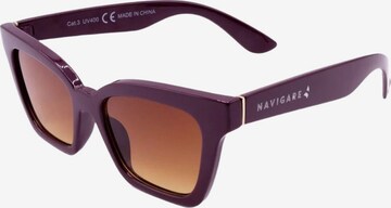Occhiali da sole 'Occhiali da sole cat-eye Navigare calibro 58 protezione UV3' di Navigare in rosso: frontale