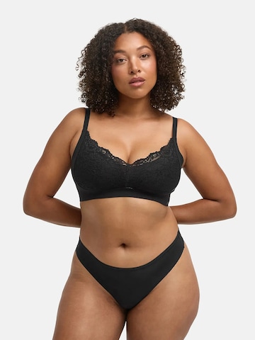 Push-up Reggiseno di cfab (formerly creamy fabrics) in nero: frontale