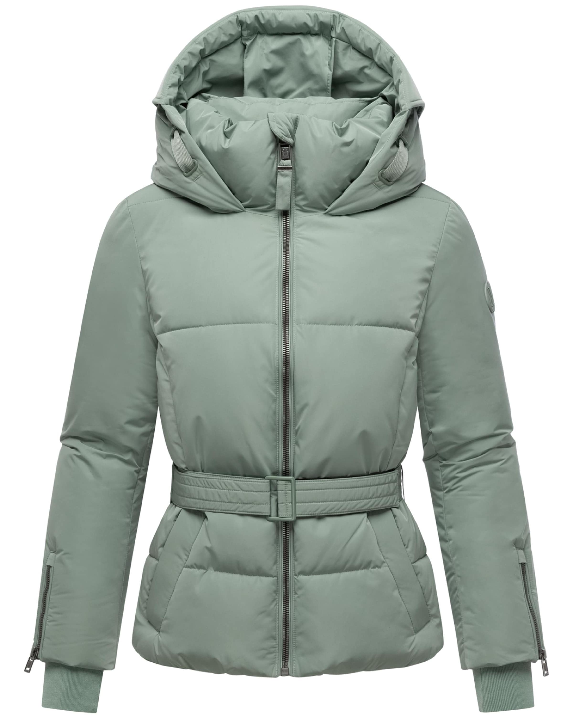 MARIKOO Зимно яке 'Aleyna 16' в зелено: отпред