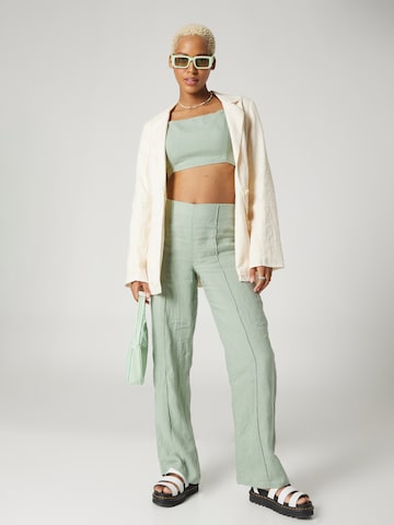 A LOT LESS Wide leg Pants 'Philine' in Green