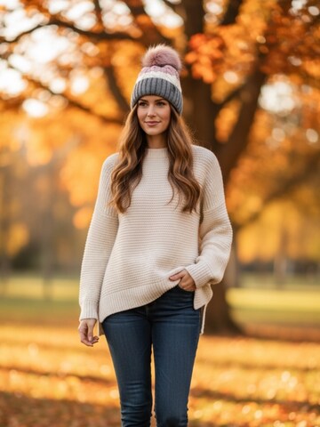 Kumixi Mütze 'Bommelmütze' in Pink