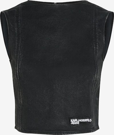 KARL LAGERFELD JEANS Toppi värissä musta denim, Tuotenäkymä