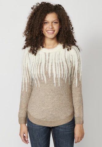 KOROSHI Sweater in Brown: front