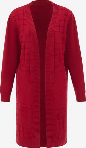 Sidona Knit Cardigan in Red: front