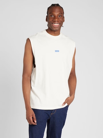 HUGO Blue Shirt 'Nancoso' in Wit: voorkant